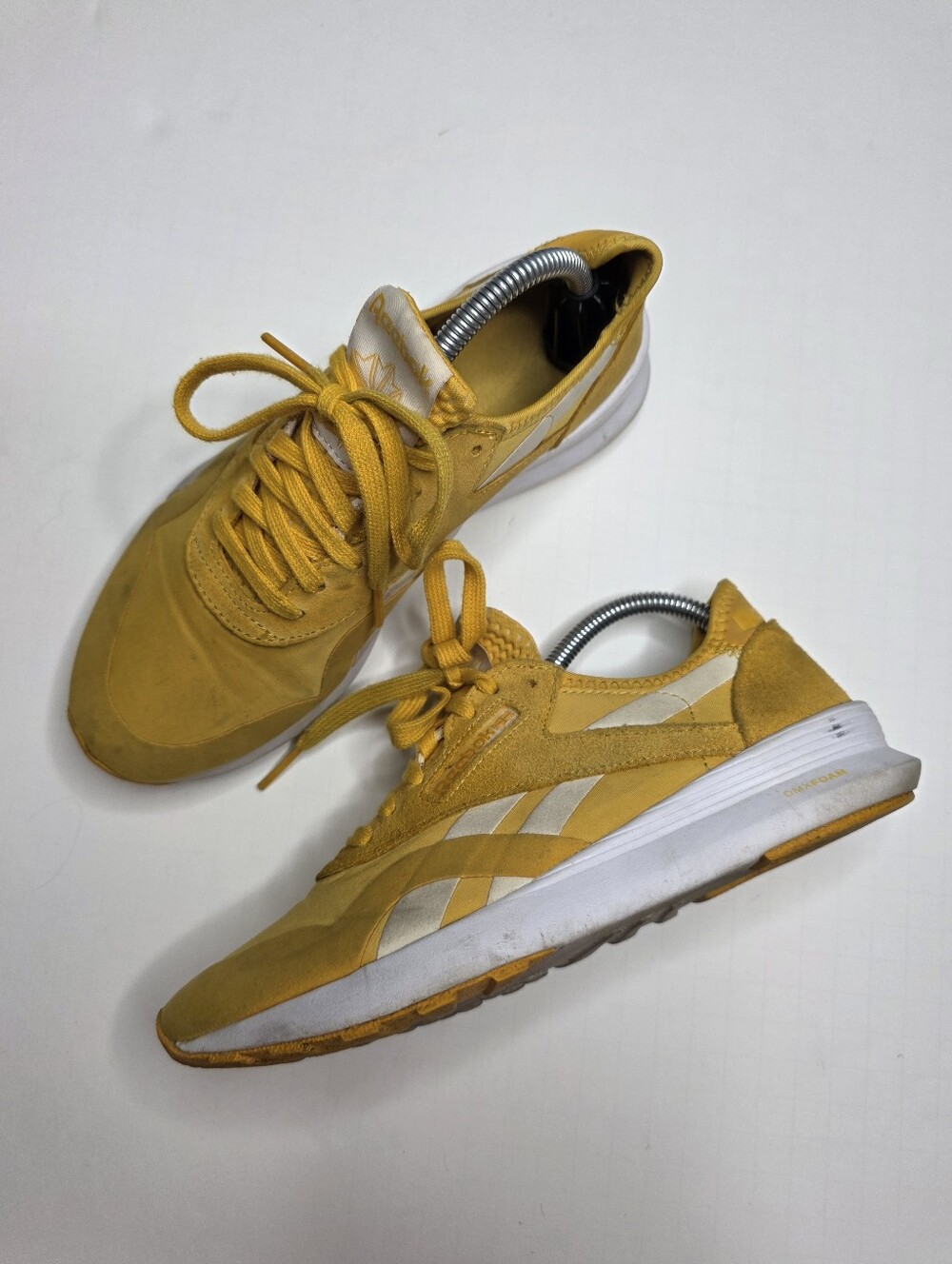 REEBOK CLASSIC NYLON SNEAKER Yellow WOMEN'S Size 6.5